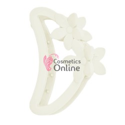 Clama pentru prins parul tip cleste X67BB Alb-Crem